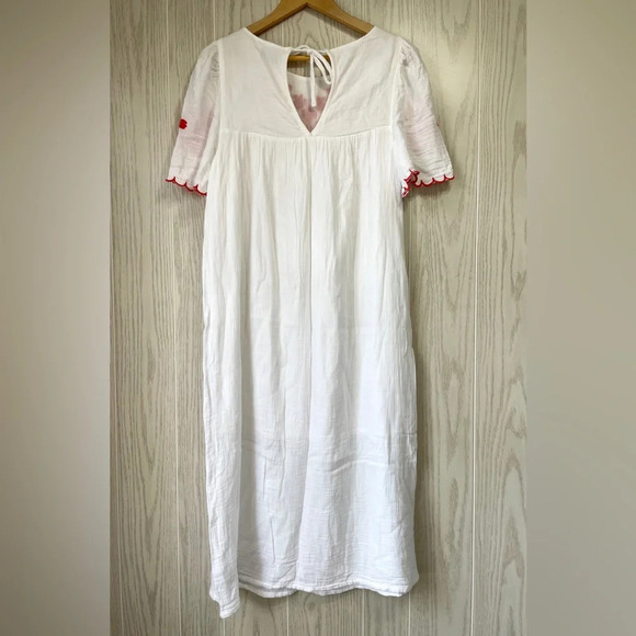 Old Navy Women’s Embroidered Short Sleeve Midi Dress Small LNC - Picture 6 of 6